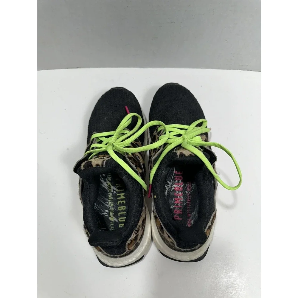 Adidas Ultraboost DNA FZ2731‎ Animal Pack Black/Leopard Youth YYJ Sz 4 /Women  5